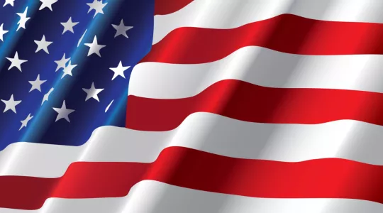 American Flag Waving