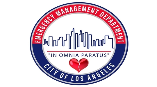 The red, white and blue logo of EMD, with a broken heart image added below the City Skyline.