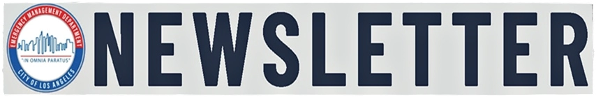 Banner showing the EMD departmental logo in red and blue; the word NEWSLETTER by itself