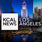 The logo of TV stations KCAL-Los Angeles with City Hall and a scenic skyline behind it.