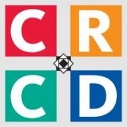 The letters CRDC in blocks situated clockwise